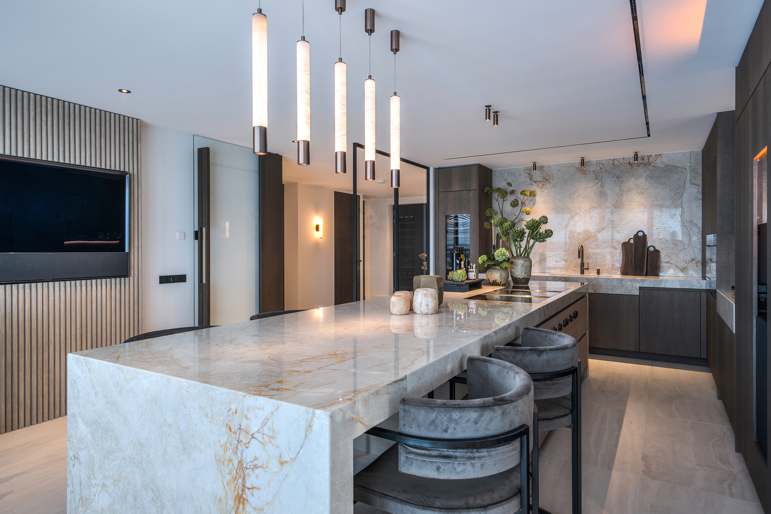 Image showcasing News & Projects - Luxury penthouse illuminated by Lightinova ...